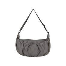 將圖片載入圖庫檢視器 MARHEN.J Plie Large 灰色蝴蝶結皺褶面 Hobo Bag