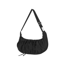 將圖片載入圖庫檢視器 MARHEN.J Plie Large 黑色蝴蝶結皺褶面 Hobo Bag
