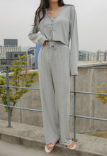 將圖片載入圖庫檢視器 CONCHWEAR 甜美舒適寬褲 2色