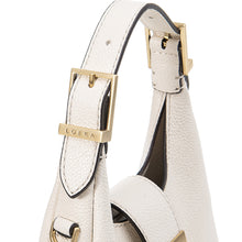 將圖片載入圖庫檢視器 LOEKA Gota S 都會知性白色迷你馬鞍肩背包