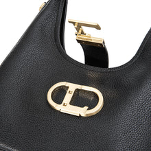 將圖片載入圖庫檢視器 LOEKA Gota M 都會知性黑色馬鞍肩背包