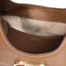 將圖片載入圖庫檢視器 LOEKA Gota M 都會知性棕色馬鞍肩背包