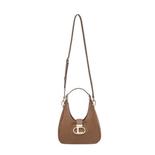 將圖片載入圖庫檢視器 LOEKA Gota M 都會知性棕色馬鞍肩背包