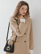 將圖片載入圖庫檢視器 LOEKA Gota S 都會知性黑色迷你馬鞍肩背包