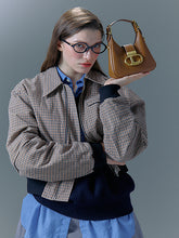 將圖片載入圖庫檢視器 LOEKA Gota S 都會知性棕色迷你馬鞍肩背包