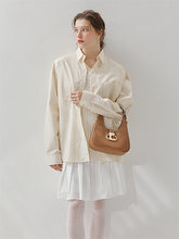 將圖片載入圖庫檢視器 LOEKA Gota M 都會知性棕色馬鞍肩背包