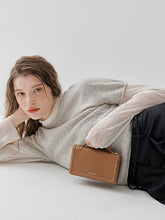 將圖片載入圖庫檢視器 LOEKA Emma 棕色方形迷你手提肩背包