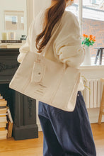 將圖片載入圖庫檢視器 MARHEN.J Lavie 米白色帆布托特包