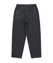 將圖片載入圖庫檢視器 FALLETT Pigment Curved 黑色壓線長褲