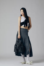 將圖片載入圖庫檢視器 MARHEN.J Scarlet 黑色尼龍束繩背包