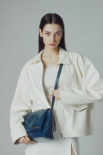 將圖片載入圖庫檢視器 MARHEN.J Elly 藍色純素皮革肩背包