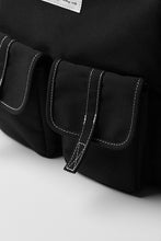 將圖片載入圖庫檢視器 MARHEN.J Mark Large 黑色簡約背包