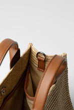 將圖片載入圖庫檢視器 MARHEN.J RICO 啡色藤織Tote