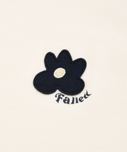 將圖片載入圖庫檢視器 FALLETT Flower Logo 深藍色牛角袖T 恤
