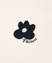 將圖片載入圖庫檢視器 FALLETT Flower Logo 深藍色牛角袖T 恤