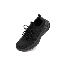 將圖片載入圖庫檢視器 AKIII CLASSIC Maximize 網眼輕量黑色運動鞋