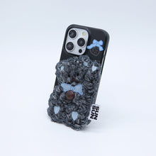 將圖片載入圖庫檢視器 SECOND UNIQUE NAME Oreo黑小熊絨毛手機殼