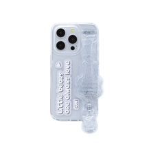 將圖片載入圖庫檢視器 SECOND UNIQUE NAME 果凍小熊銀色透明指套手機殼