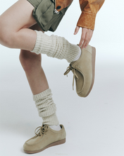 將圖片載入圖庫檢視器 23.65 NUTTY 卡其色麂皮休閒樂福鞋