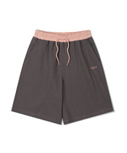 將圖片載入圖庫檢視器 FALLETT Color-Block 撞色深灰色運動短褲