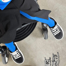 將圖片載入圖庫檢視器 POSE GANCH Mummum C.V Kids 兒童版黑色厚底麵包帆布鞋