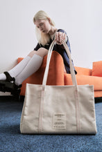 將圖片載入圖庫檢視器 MARHEN.J Lavie 米白色帆布托特包
