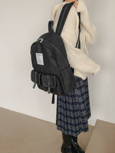 將圖片載入圖庫檢視器 MARHEN.J Mark Large 黑色簡約背包