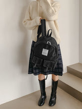 將圖片載入圖庫檢視器 MARHEN.J Mark Large 黑色簡約背包