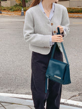 將圖片載入圖庫檢視器 MARHEN.J Elly 藍色純素皮革肩背包