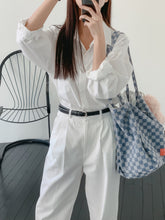 將圖片載入圖庫檢視器 MARHEN.J Damoa 雙面格紋Tote bag (2色)