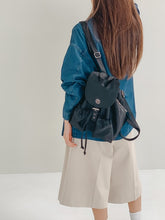 將圖片載入圖庫檢視器 MARHEN.J Scarlet 黑色尼龍束繩背包