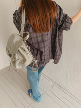 將圖片載入圖庫檢視器 MARHEN.J Scarlet 米白色尼龍束繩背包