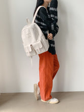 將圖片載入圖庫檢視器 MARHEN.J Mark Large 米白色簡約背包