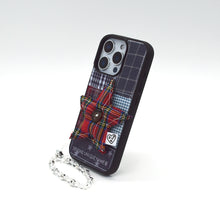 將圖片載入圖庫檢視器 SECOND UNIQUE NAME 格紋拼接紅色星星手機殼
