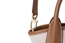 將圖片載入圖庫檢視器 LOEKA Marqueta S 優雅米白色牛皮水桶小包