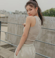 將圖片載入圖庫檢視器 CONCHWEAR 簡約羅紋削肩背心 4色