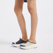 將圖片載入圖庫檢視器 AKIII CLASSIC Bumper Whale Slide 灰褐色拼接厚底穆勒鞋