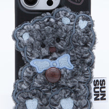 將圖片載入圖庫檢視器 SECOND UNIQUE NAME Oreo黑小熊絨毛手機殼