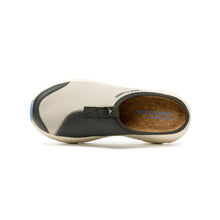 將圖片載入圖庫檢視器 AKIII CLASSIC Bumper Whale Slide 灰褐色拼接厚底穆勒鞋