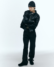 將圖片載入圖庫檢視器 23.65 NUTTY 黑色麂皮休閒樂福鞋