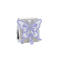 將圖片載入圖庫檢視器 SECOND UNIQUE NAME 透明蝴蝶紫色手機殼 (Z FLIP)
