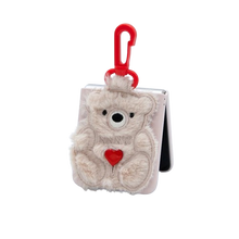將圖片載入圖庫檢視器 SECOND UNIQUE NAME 絨毛指套牛奶熊手機殼 (Z FLIP)
