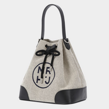 將圖片載入圖庫檢視器 MARHEN.J Noah 黑色蘋果皮革水桶兩用包