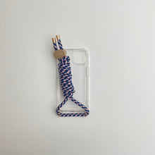 將圖片載入圖庫檢視器 ARNO 可拆式 編繩背帶透明手機殼_日常粉