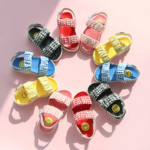 將圖片載入圖庫檢視器 THANK YOU SHOES MUCH Viva 格紋涼鞋 5色