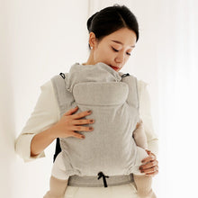 將圖片載入圖庫檢視器 DMANGD 透氣嬰兒背帶_米灰色