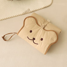 將圖片載入圖庫檢視器 CHEZ-BEBE 刺繡熊熊隨行尿布墊