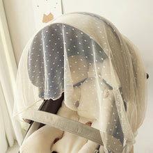 將圖片載入圖庫檢視器 CHEZ-BEBE 時尚圓點透氣嬰兒推車防蚊帳