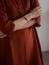 將圖片載入圖庫檢視器 DOLSILNAI 領口刺繡連身洋裝 (2色)