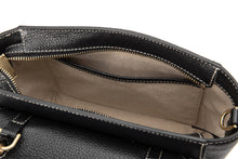 將圖片載入圖庫檢視器 LOEKA Fave 荔枝紋牛皮 黑色手提肩背包